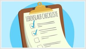 Lebenslauf Checkliste